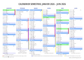 Vorschau Halbjahreskalender