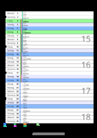 Kalender April 2026 im Hochformat mit Notizbereich