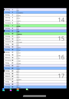 Kalender April 2045 im Hochformat mit Notizbereich