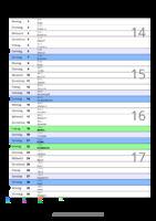 Kalender April 2052 im Hochformat mit Notizbereich