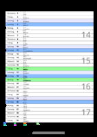 Kalender April 2055 im Hochformat mit Notizbereich