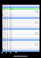 Kalender April 2056 im Hochformat mit Notizbereich