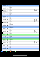 Kalender April 2057 im Hochformat mit Notizbereich