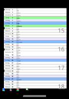 Kalender April 2064 im Hochformat mit Notizbereich