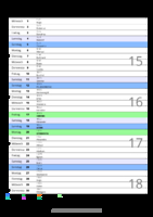 Kalender April 2071 im Hochformat mit Notizbereich