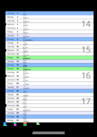 Kalender April 2074 im Hochformat mit Notizbereich