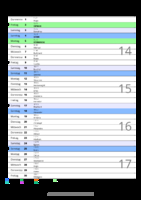 Kalender April 2083 im Hochformat mit Notizbereich