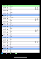 Kalender April 2086 im Hochformat mit Notizbereich