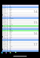 Kalender April 2090 im Hochformat mit Notizbereich