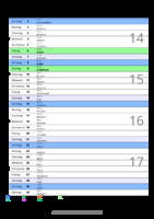 Kalender April 2091 im Hochformat mit Notizbereich