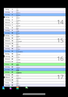 Kalender April 2095 im Hochformat mit Notizbereich