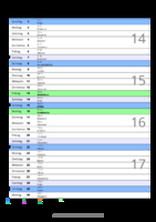 Kalender April 2096 im Hochformat mit Notizbereich