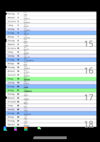 Kalender April 2098 im Hochformat mit Notizbereich