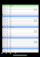 Kalender August 2055 im Hochformat mit Notizbereich