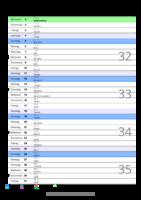 Kalender August 2057 im Hochformat mit Notizbereich