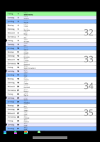 Kalender August 2059 im Hochformat mit Notizbereich