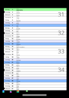 Kalender August 2067 im Hochformat mit Notizbereich