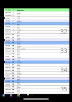 Kalender August 2079 im Hochformat mit Notizbereich