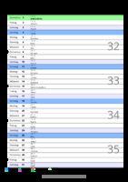 Kalender August 2080 im Hochformat mit Notizbereich