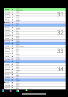 Kalender August 2089 im Hochformat mit Notizbereich