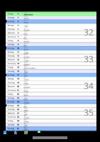 Kalender August 2092 im Hochformat mit Notizbereich