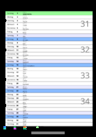 Kalender August 2094 im Hochformat mit Notizbereich