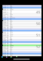 Kalender Dezember 2091 im Hochformat mit Notizbereich