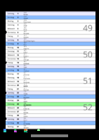 Kalender Dezember 2096 im Hochformat mit Notizbereich