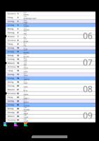 Kalender Februar 2052 im Hochformat mit Notizbereich