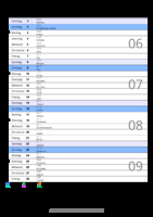 Kalender Februar 2053 im Hochformat mit Notizbereich