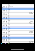 Kalender Februar 2057 im Hochformat mit Notizbereich