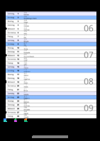 Kalender Februar 2059 im Hochformat mit Notizbereich