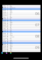 Kalender Februar 2064 im Hochformat mit Notizbereich