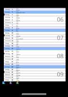 Kalender Februar 2070 im Hochformat mit Notizbereich