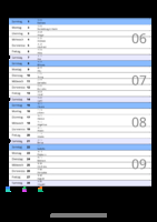 Kalender Februar 2071 im Hochformat mit Notizbereich