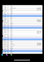 Kalender Februar 2072 im Hochformat mit Notizbereich