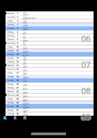 Kalender Februar 2079 im Hochformat mit Notizbereich