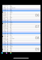 Kalender Februar 2080 im Hochformat mit Notizbereich