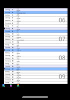 Kalender Februar 2081 im Hochformat mit Notizbereich