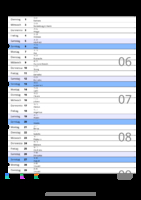 Kalender Februar 2084 im Hochformat mit Notizbereich