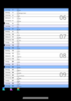 Kalender Februar 2088 im Hochformat mit Notizbereich