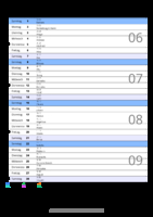 Kalender Februar 2099 im Hochformat mit Notizbereich