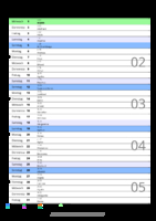 Kalender Januar 2059 im Hochformat mit Notizbereich