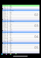 Kalender Januar 2060 im Hochformat mit Notizbereich