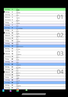 Kalender Januar 2062 im Hochformat mit Notizbereich