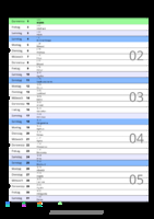 Kalender Januar 2065 im Hochformat mit Notizbereich