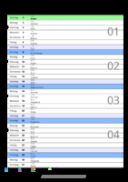 Kalender Januar 2079 im Hochformat mit Notizbereich