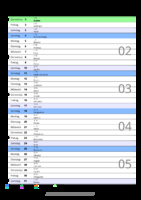 Kalender Januar 2088 im Hochformat mit Notizbereich