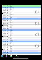 Kalender Januar 2095 im Hochformat mit Notizbereich