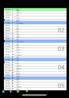 Kalender Januar 2097 im Hochformat mit Notizbereich